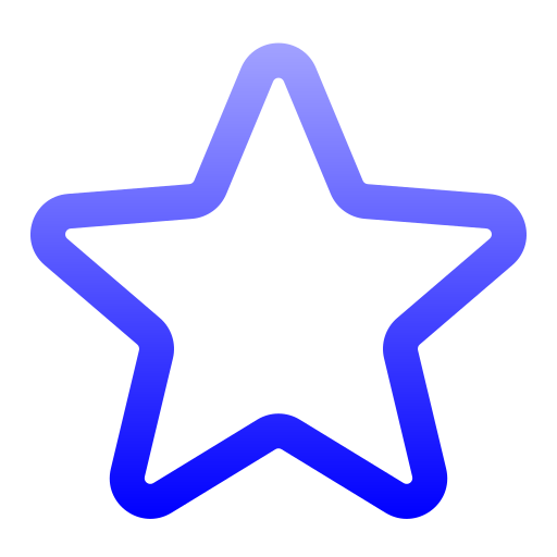 Star Generic gradient outline icon