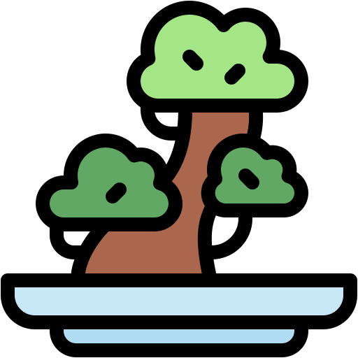 bonsái Generic color lineal-color icono