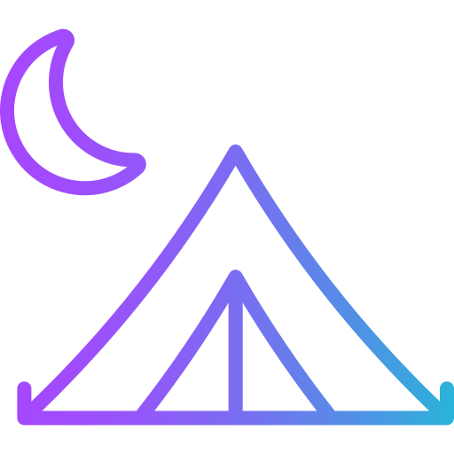 캠핑 Generic gradient outline icon