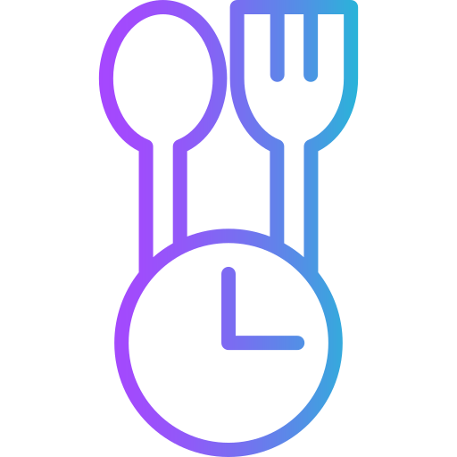 lunchpauze Generic gradient outline icoon