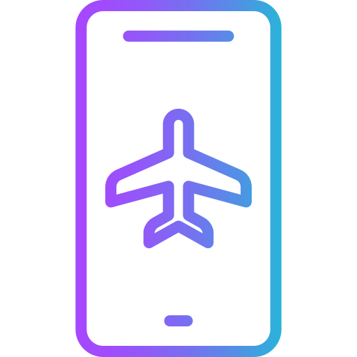 Airplane mode Generic gradient outline icon
