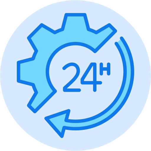 24 hours support Generic color lineal-color icon