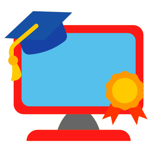 Online learning Generic color fill icon