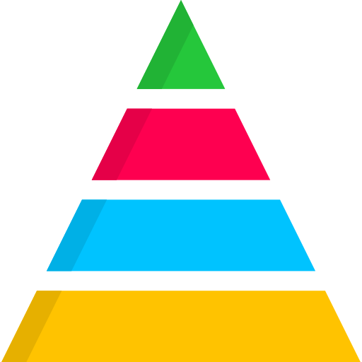 Pyramid Generic color fill icon