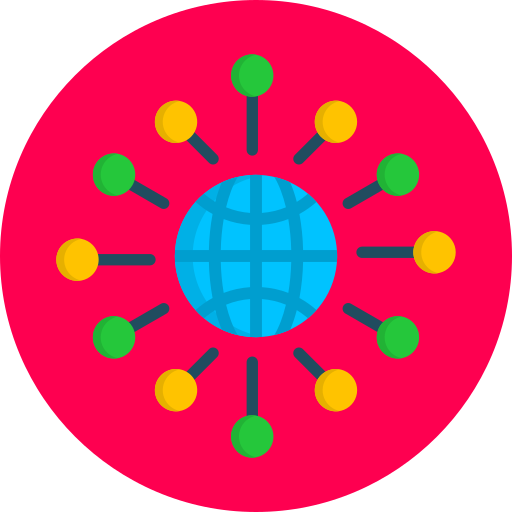 réseau Generic color fill Icône