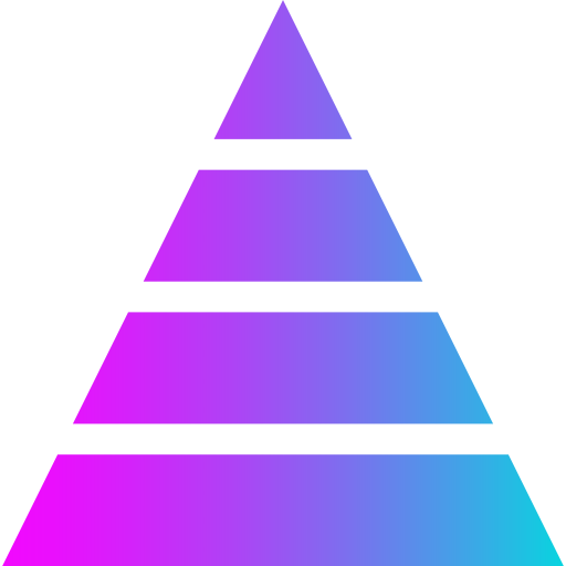 Пирамида Generic gradient fill иконка