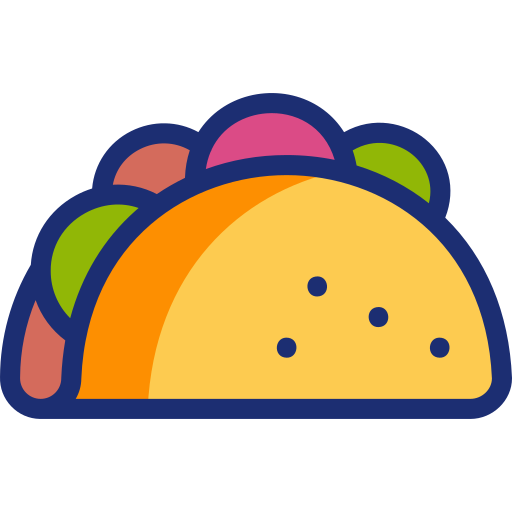 taco Basic Accent Lineal Color icon