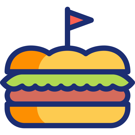 sandwich Basic Accent Lineal Color Icône