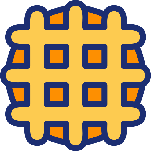 Waffle Basic Accent Lineal Color icon
