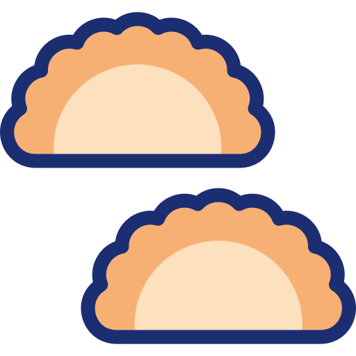 empanada Basic Accent Lineal Color ikona