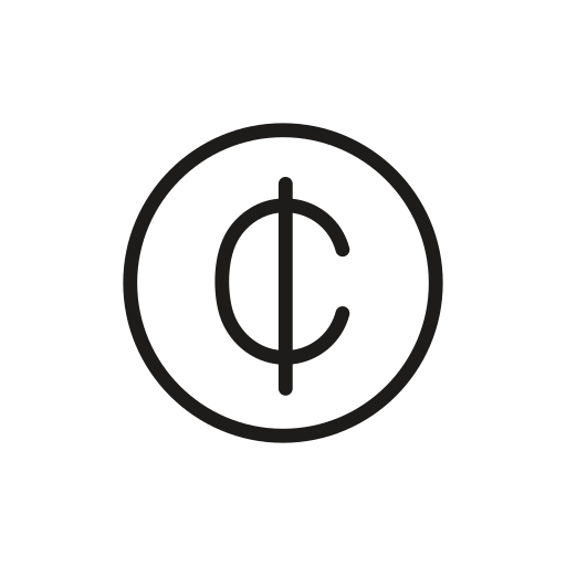 moneta Generic outline ikona