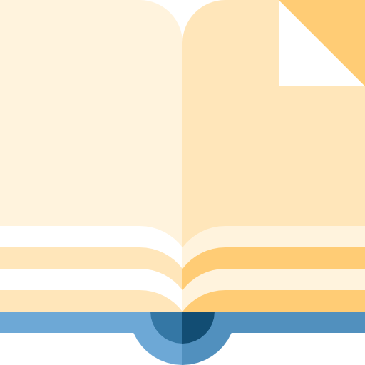 open boek Basic Straight Flat icoon