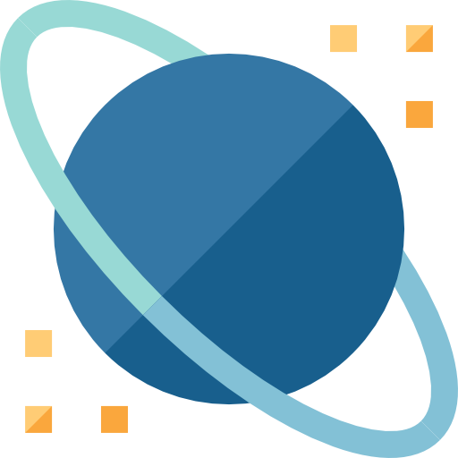 土星 Basic Straight Flat icon