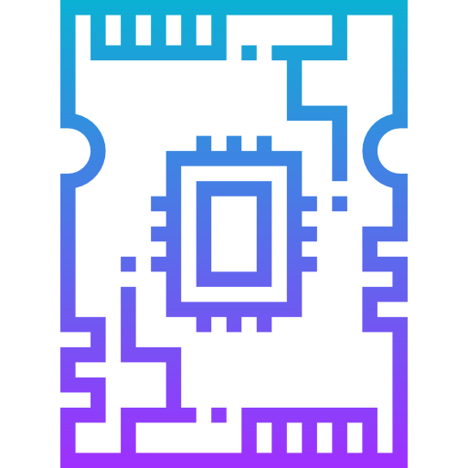 circuit Meticulous Gradient Icône