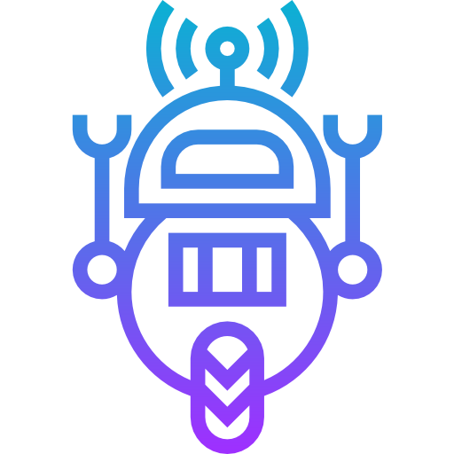 Robot Meticulous Gradient icon