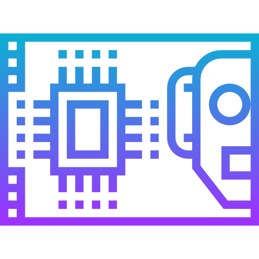 tarjeta de circuito impreso Meticulous Gradient icono
