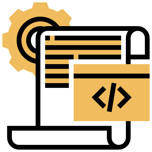Script Meticulous Yellow shadow icon