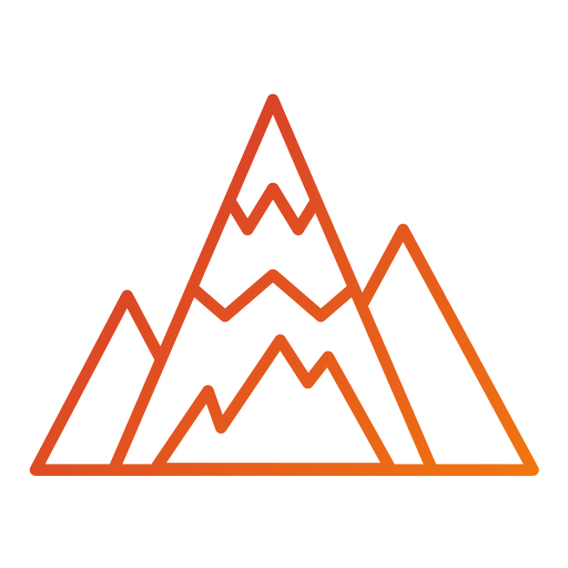 picco di montagna Generic gradient outline icona