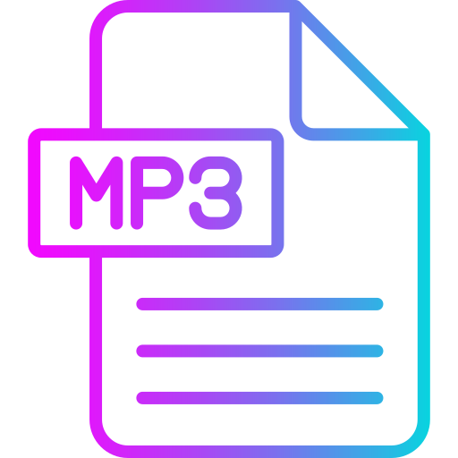 mp3 Generic gradient outline icon