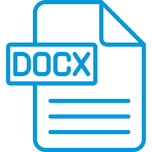 docx Generic color outline ikona