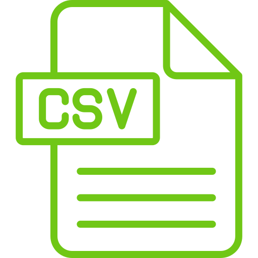 csv Generic color outline icona