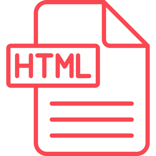 html Generic color outline icon