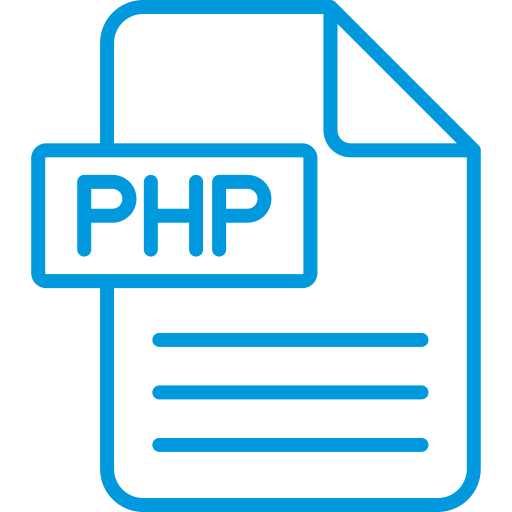 php Generic color outline Ícone