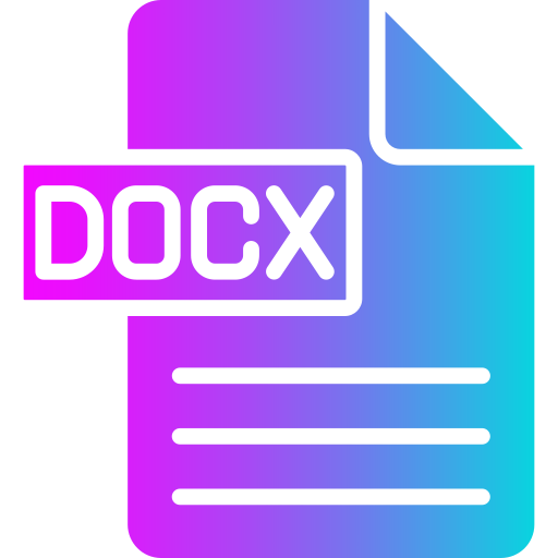 Docx Generic gradient fill icon
