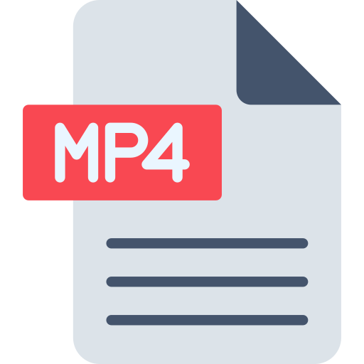mp4 Generic color fill ikona