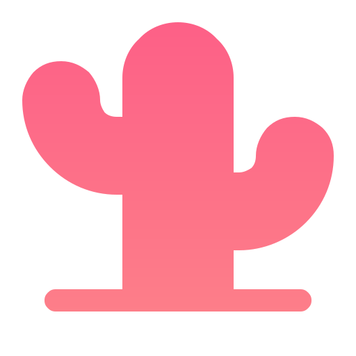 cactus Generic gradient outline icona