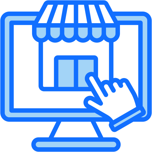 Online marketplace Generic color lineal-color icon