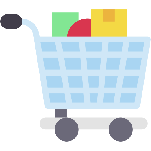 Grocery cart Generic color fill icon