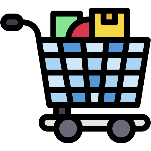 carrito de supermercado Generic color lineal-color icono