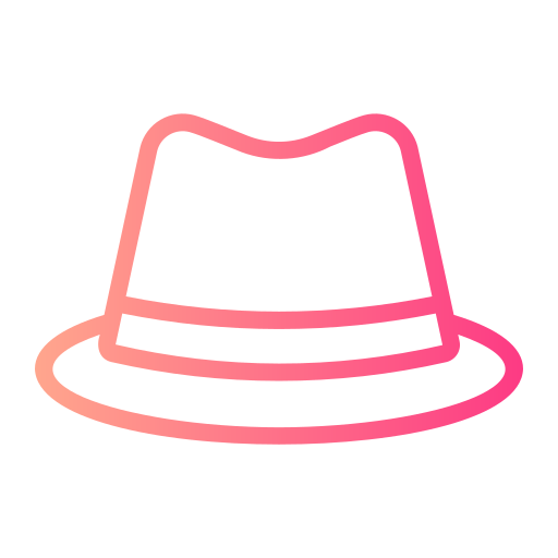 шляпа Федора Generic gradient outline иконка