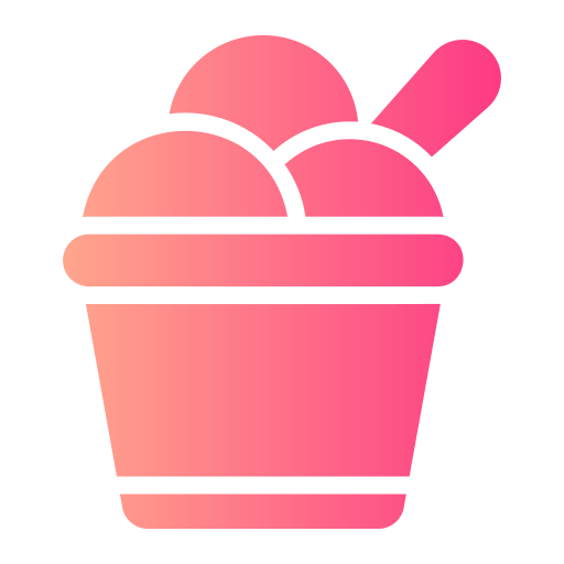 Ice cream cup Generic gradient fill icon