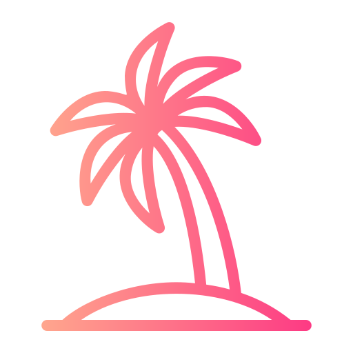drzewo palmowe Generic gradient outline ikona