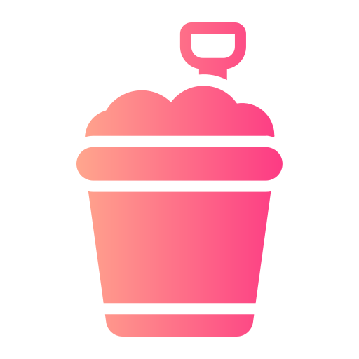 Sand bucket Generic gradient fill icon