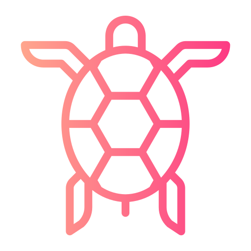 schildpad Generic gradient outline icoon