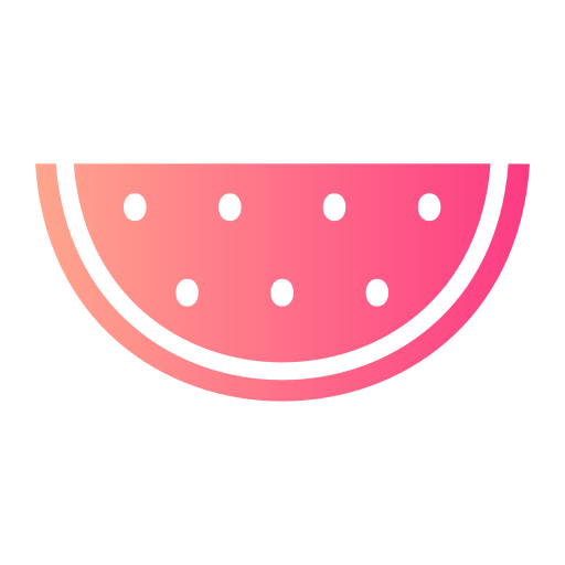 watermeloen Generic gradient fill icoon