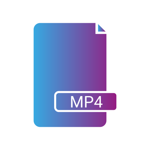mp4-bestand Generic gradient fill icoon