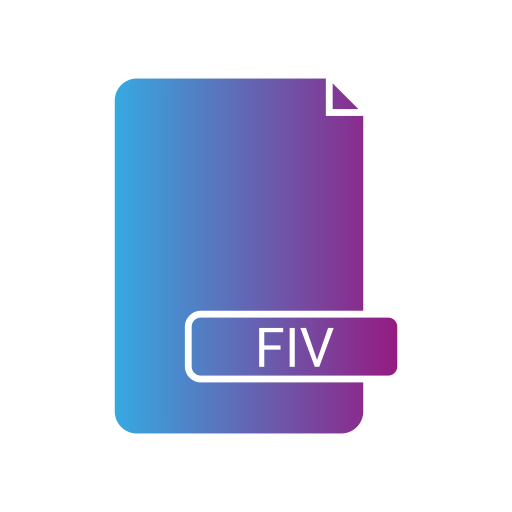 Fiv file Generic gradient fill icon