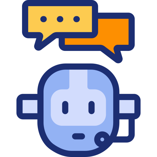 Chat bot Basic Accent Lineal Color icon