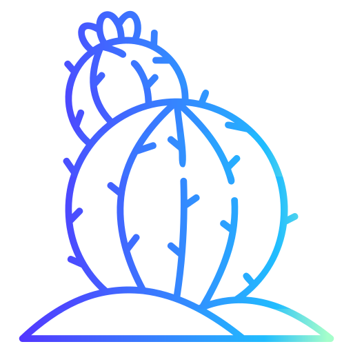 cactus Generic gradient outline icono
