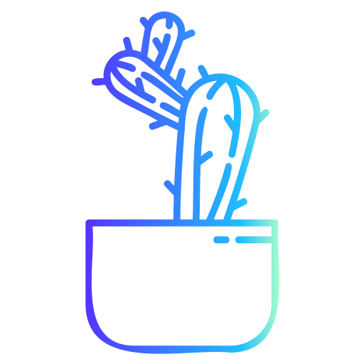 Cactus Generic gradient outline icon