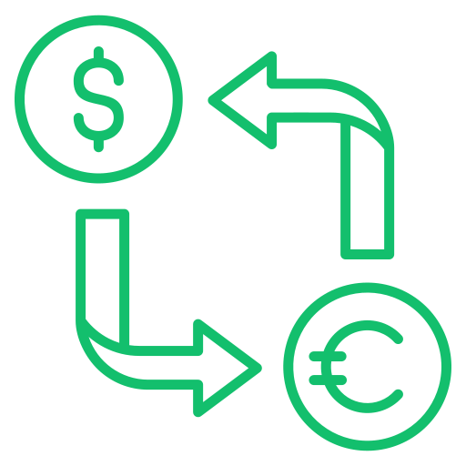 Exchange rate Generic color outline icon