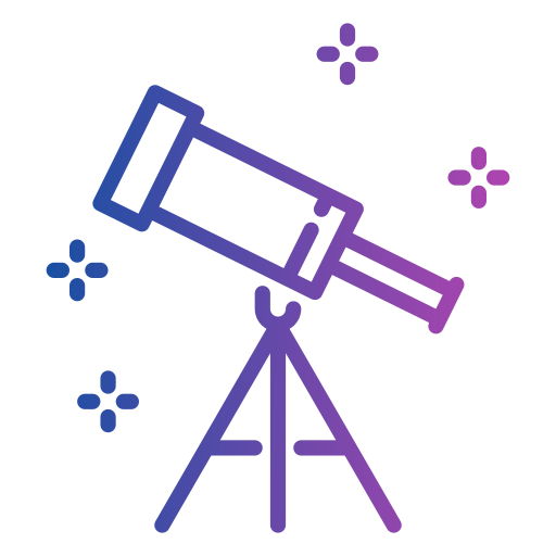 telescoop Generic gradient outline icoon