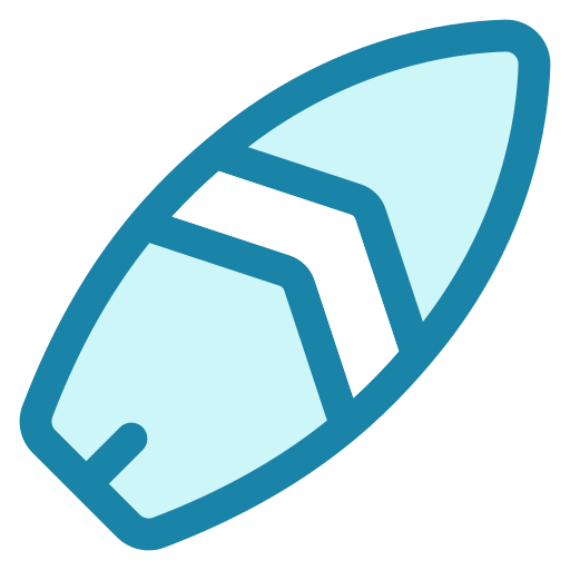 Surfboard Generic color lineal-color icon