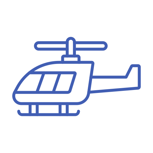 helikopter Generic color outline icoon