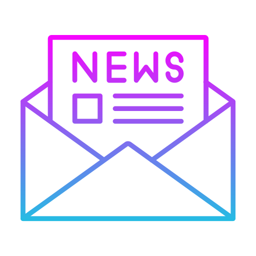 Newsletter Generic gradient outline icon