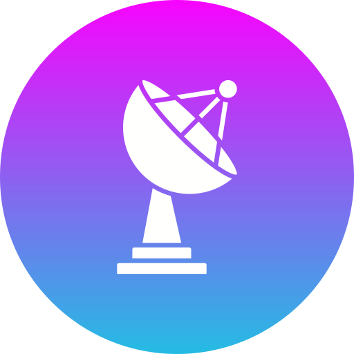 antena satelitarna Generic gradient fill ikona